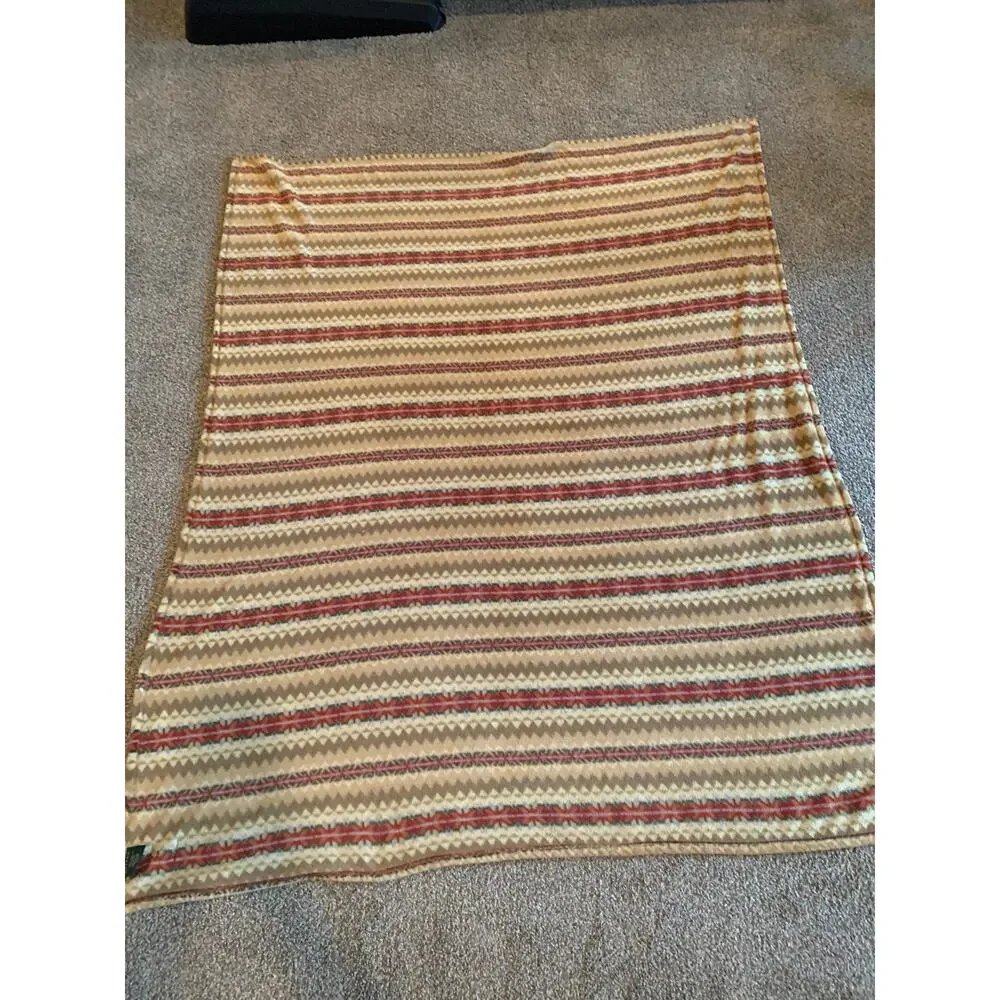 Lauren Ralph Lauren Southwest Fleece Blanket Oversized Throw Brown Green Rust